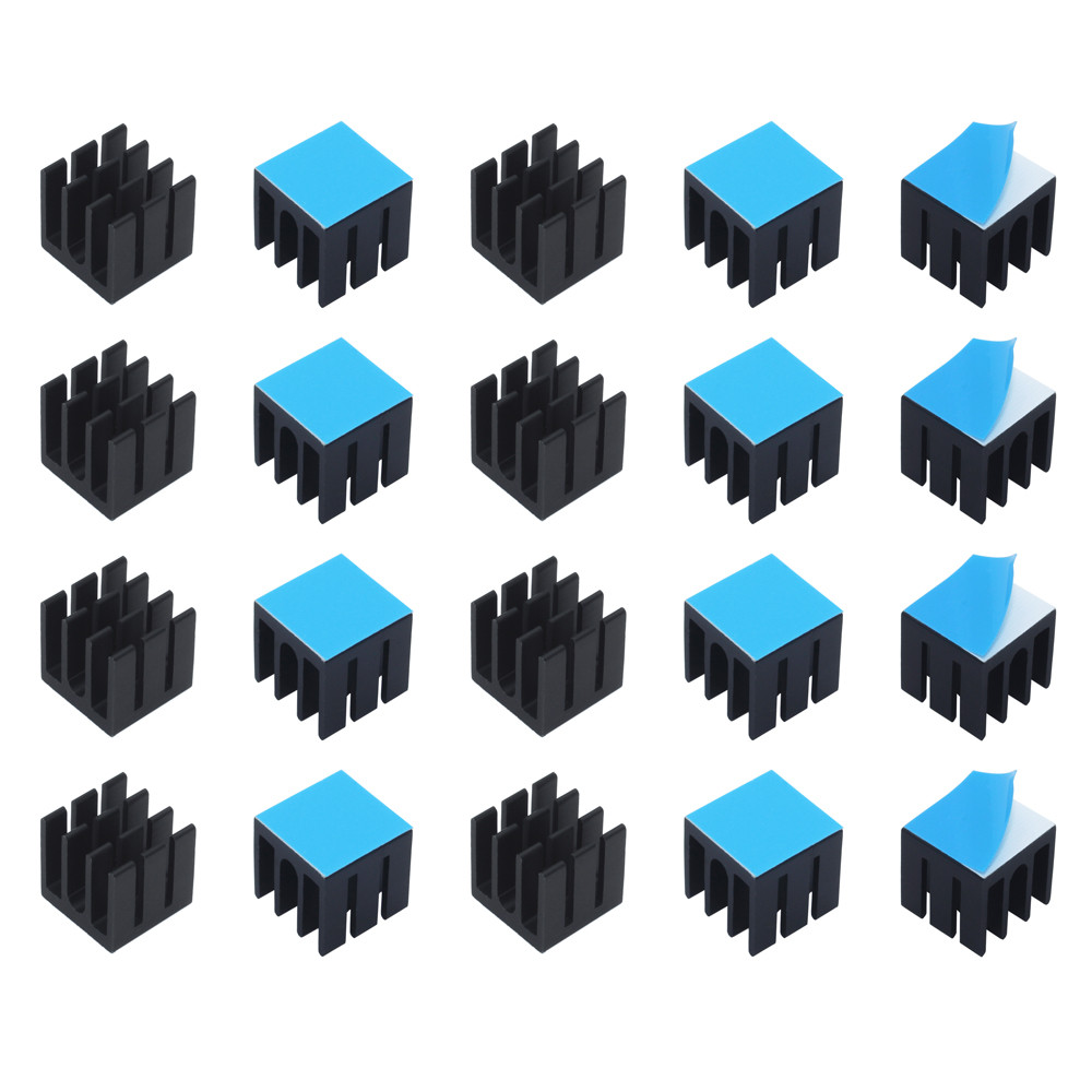 Raspberry Pi Water Cooling Kit - 12x12x12mm 50 peças dissipador de calor